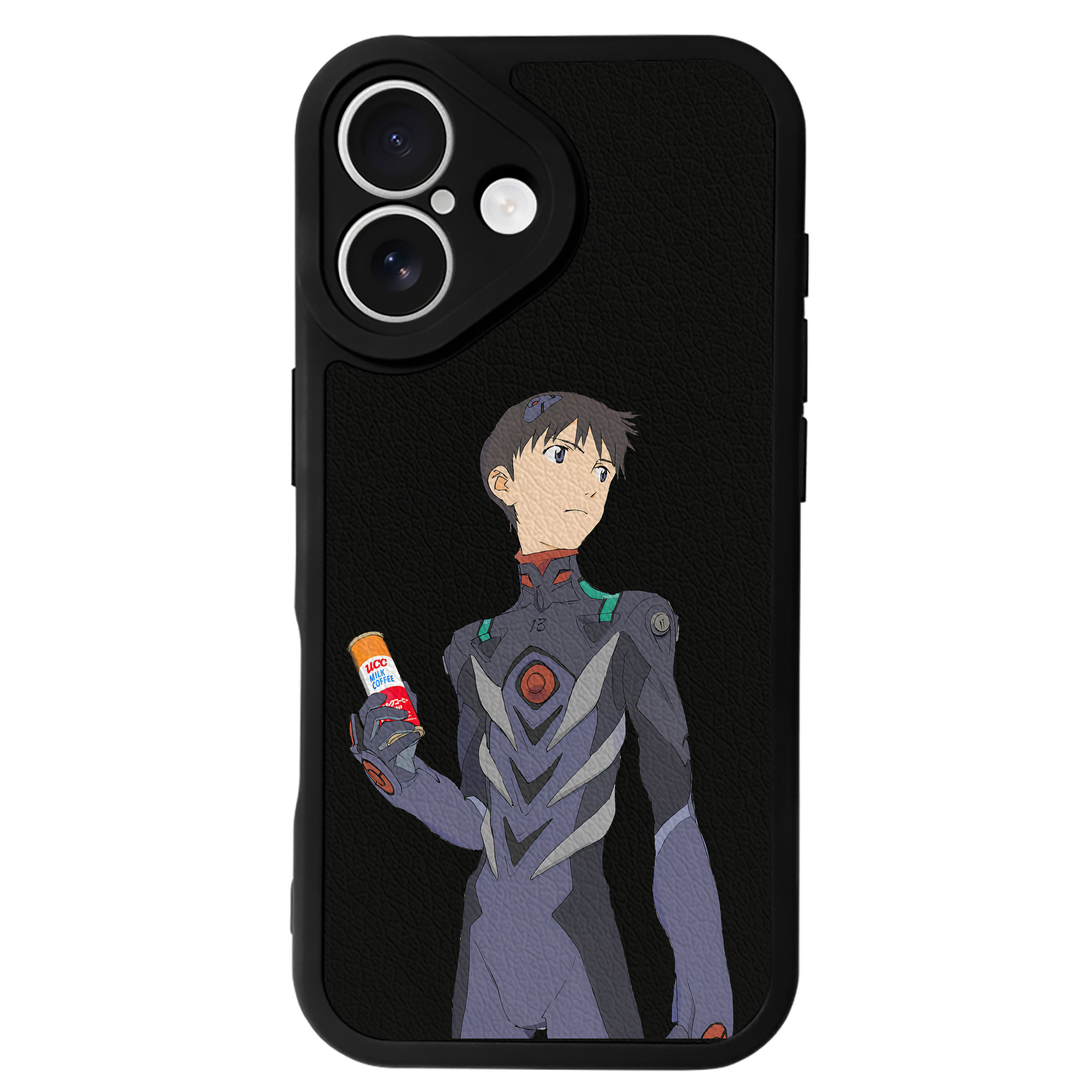 （画像用） EVA 新世紀エヴァンゲリオン 【iPhone 16シリーズ対応】シリコンスマホケース（レザー調） 材質：シリコン
